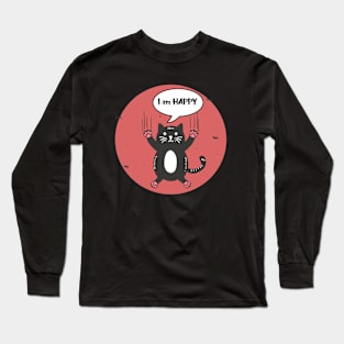 Happy cat Long Sleeve T-Shirt